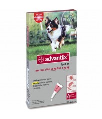 ADVANTIX BAYER ANTIPARASSITARIO PER CANI  MISURA M spot-on oltre 10 kg fino a 25