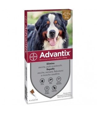 ADVANTIX BAYER ANTIPARASSITARIO PER CANIMISURA  dai 40 -60 kg