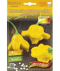 BUSTA SEMI DI PEPERONCINO  MUSHROOM GIALLO  LANTERNA GIALLA   SEMENTI GR 0,30