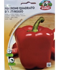 BUSTE SEMI  PEPERONE QUADRATO D'ASTI ROSSO 
