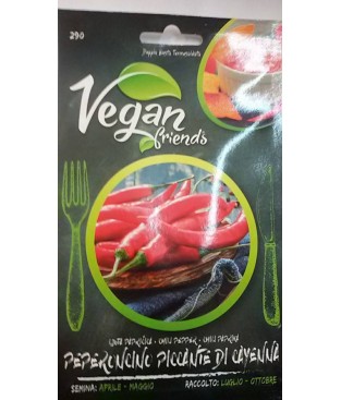  BUSTINA SEMI DI  PEPERONCINO DI CAYENNA VEGAN FRIENDS LINEA COMMESTIBILE 