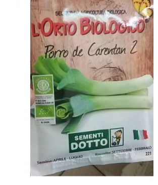 BUSTINA SEMI  ORTO BIOLOGICO PORRO 