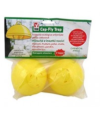 CAP-FLY TRAP Biotrappola cromotropica alimentare cattura insetti confez. da 5 pz