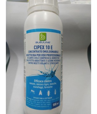 CIPEX 10 E INSETTICIDA A BASE DI CIPERMETRINA ZANZARE ZECCHE PULCI ML 500