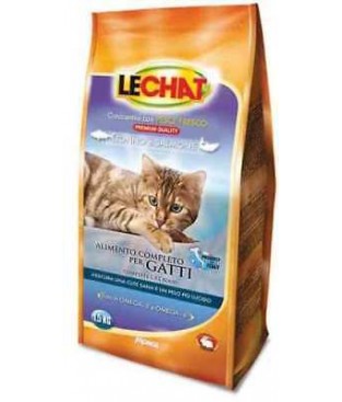  CROCCANTINI MANGIME GATTO LECAHAT TONNO E SALMONE DA KG 1,5