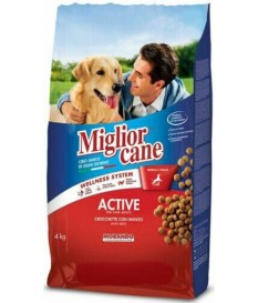 CROCCHETTE CANE CROCCANTINI CIBO SECCO PER CANI MIGLIOR CANE CON MANZO BUSTA 4Kg