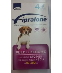 FIPRALONE  SPOT ON CANE MEDIA TAGLIA 4 PIPETTE KG 10-20 KG