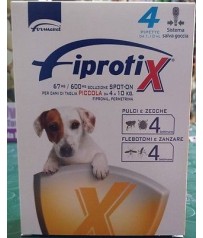 FIPROTIX 67 MG/600 MG SOLUZIONE SPOT-ON PER CANI DI TAGLIA PICCOLA. FIPRONIL, PE