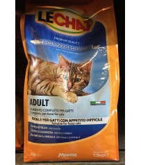 LECHAT PREMIUM TONNO/SALMONE kg.1,5 CROCCANTINI PER GATTI ALIMENTO COMPLETO