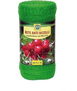 RETE ANTIUCCELLI MT 4 X 10 RETE DI PROTEZIONE PER ORTO, SEMENZAI , ALBERI