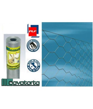 RETE RECINZIONE TRIPLA TORSIONE TREFORT CAVATORTA maglia mm 25x3 altezza cm1000