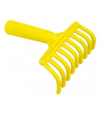 Rastrello a pettine per raccolta olive in pvc h 17 cm 9 denti con predisposizion