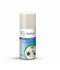 SOLFAC 150 ml – Insetticida acaricida spray Elimina Pulci, Zecche, Scarafaggi