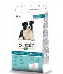 Schesir Dry Medium Puppy Pollo per cuccioli CROCCANTINI MANGIME kg 12
