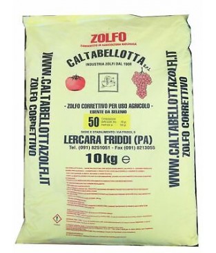 ZOLFO GIALLO  IN POLVERE SECCA DA KG2X 5 agricoltura verdure TOT KG 10 