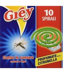 grey  Spirale zanzare insetti volanti antizanzare 10 vape  zampirone